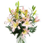 Bouquet a gambo lungo di lilium Bouquet a gambo lungo di lilium
